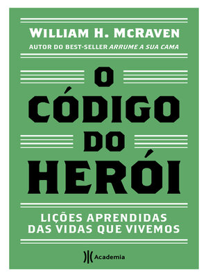 cover image of O código do herói